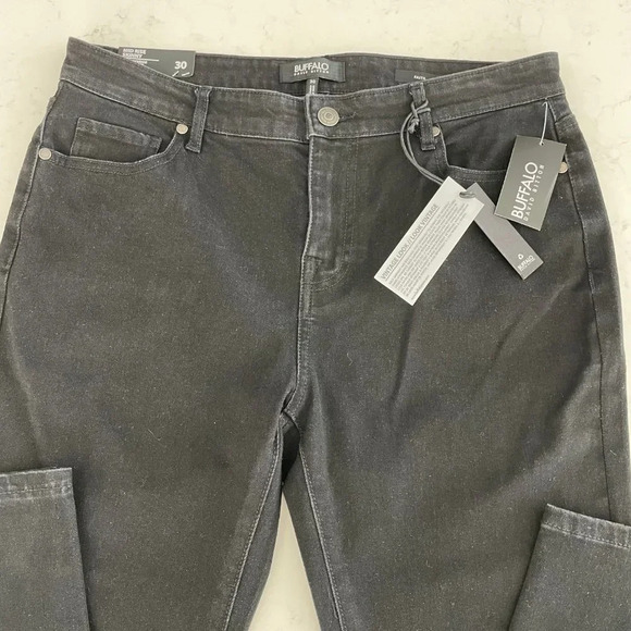 Buffalo David Bitton Faith 5 Pocket Mid Rise Skinny Denim Jeans Black Sz 30 NWT - Picture 3 of 12